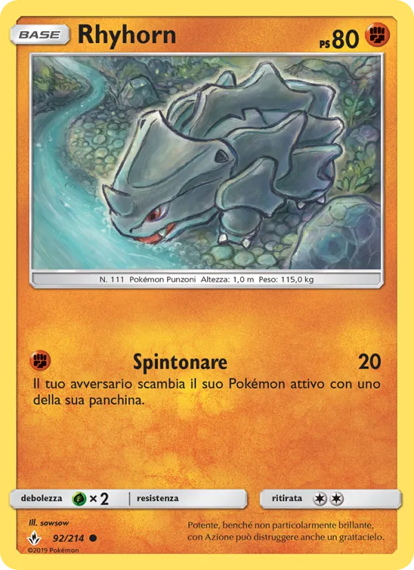 Rhyhorn (Unbroken Bonds #92/214)