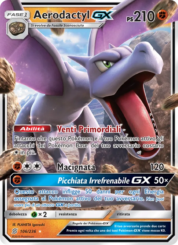 Aerodactyl GX (Sintonia Mentale #106/236)