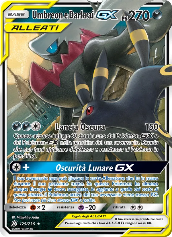 Umbreon e Darkrai GX (Sintonia Mentale #125/236)