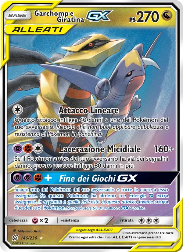 Garchomp e Giratina GX (Sintonia Mentale #146/236)