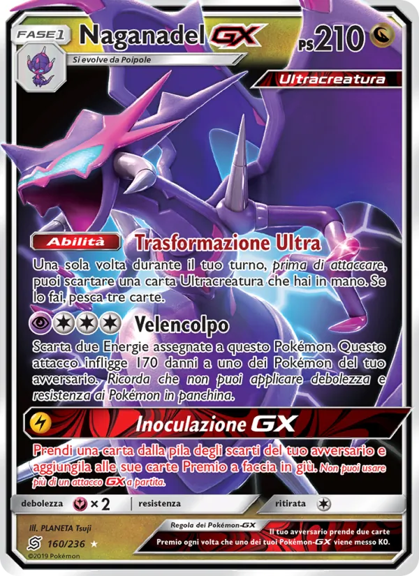 Naganadel GX (Sintonia Mentale #160/236)