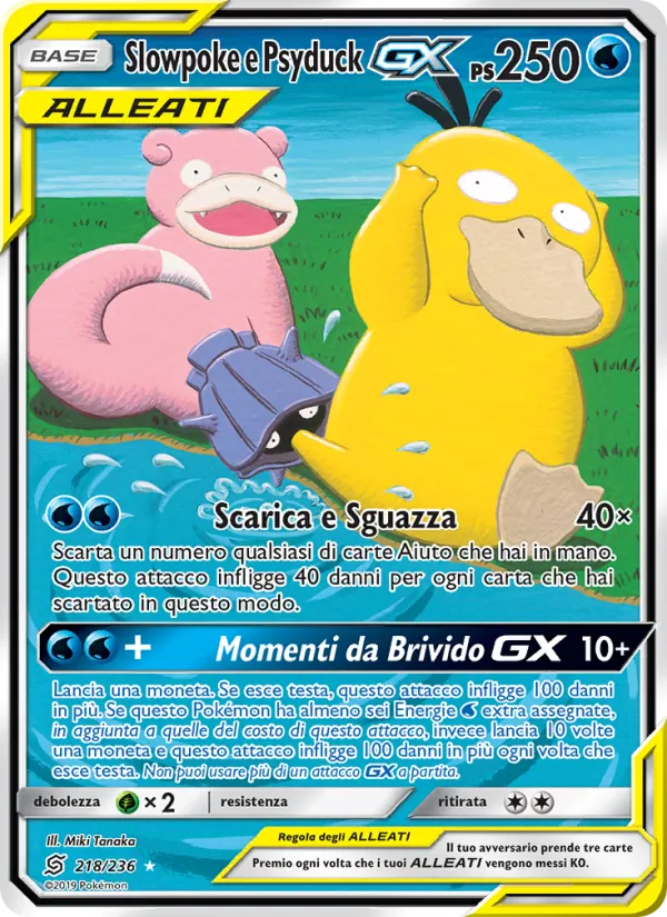 Slowpoke e Psyduck GX (Sintonia Mentale #218/236)