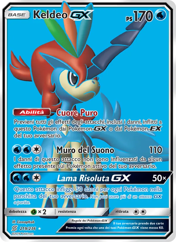 Keldeo GX (Unified Minds #219/236)