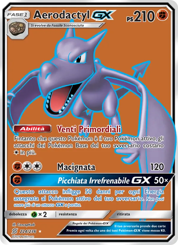 Aerodactyl GX (Sintonia Mentale #224/236)