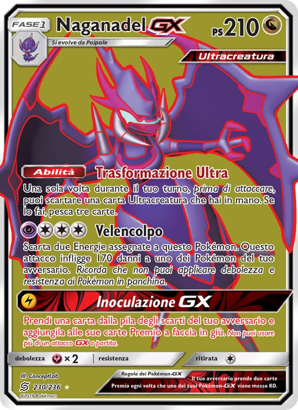 Naganadel GX (Unified Minds #230/236)