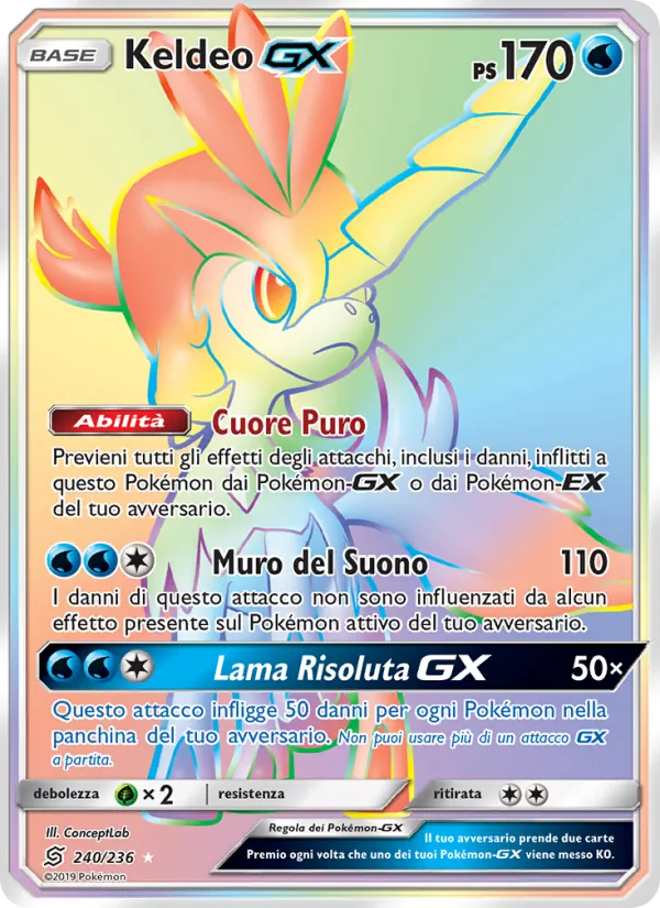 Keldeo GX (Sintonia Mentale #240/236)
