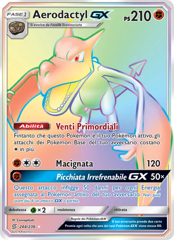 Aerodactyl GX (Sintonia Mentale #244/236)