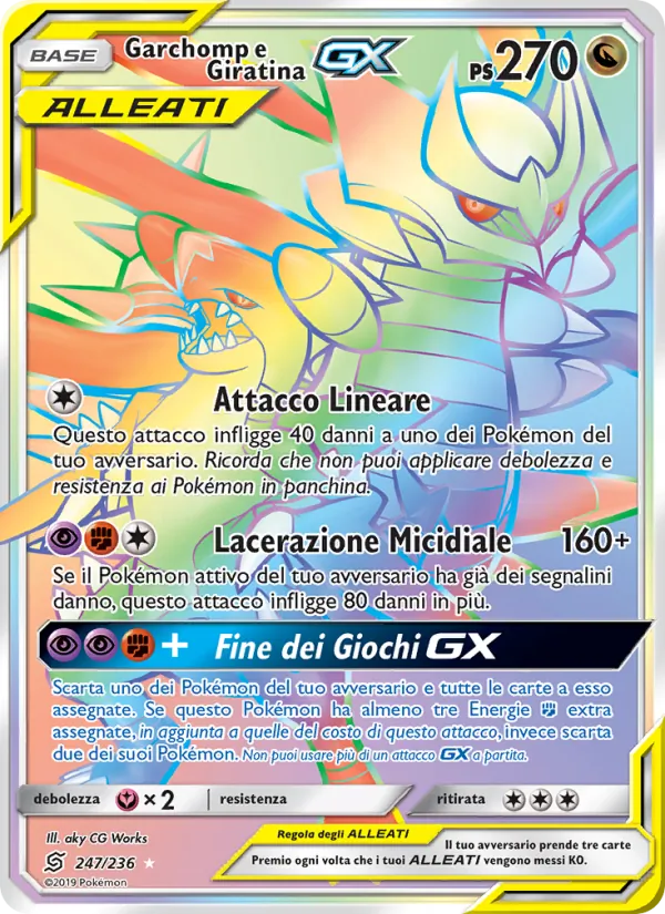 Garchomp e Giratina GX (Sintonia Mentale #247/236)