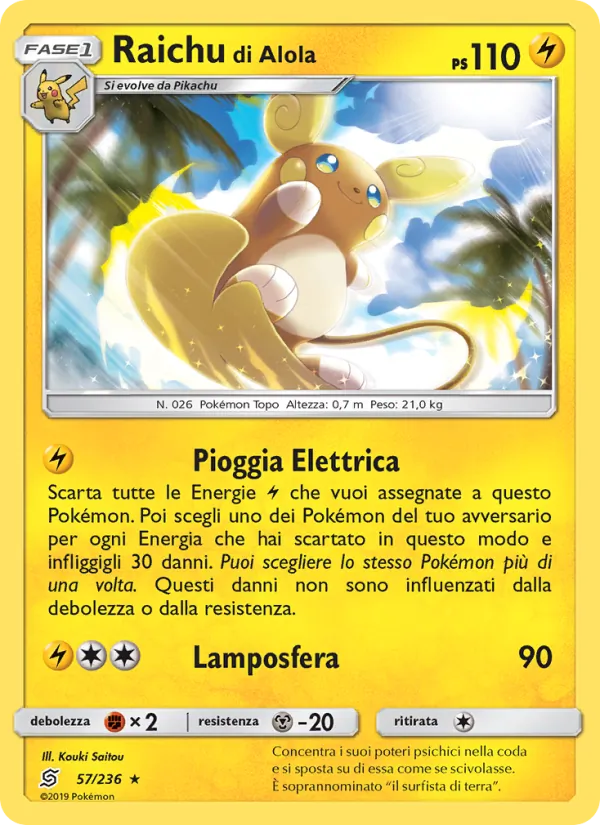 Raichu di Alola (Sintonia Mentale #57/236)