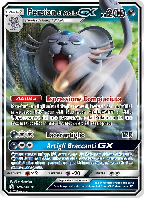 Persian di Alola GX (Eclissi Cosmica #129/236)