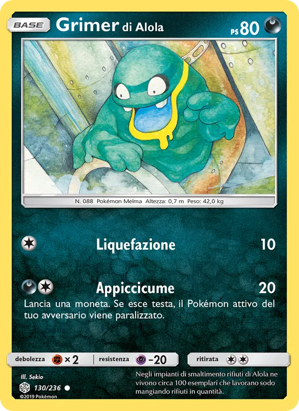 Grimer di Alola (Eclissi Cosmica #130/236)