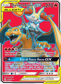 Charizard e Braixen GX (Eclissi Cosmica #212/236)