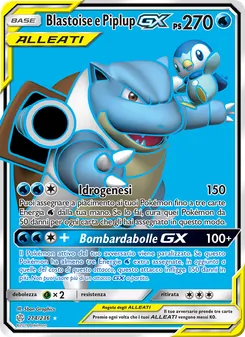 Blastoise e Piplup GX (Eclissi Cosmica #214/236)