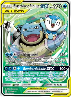 Blastoise e Piplup GX (Eclissi Cosmica #215/236)