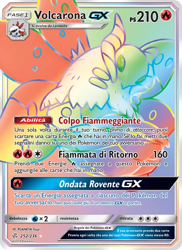 Volcarona GX (Eclissi Cosmica #252/236)