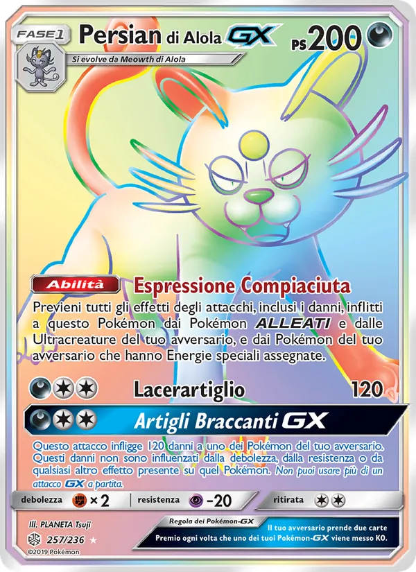 Persian di Alola GX (Eclissi Cosmica #257/236)