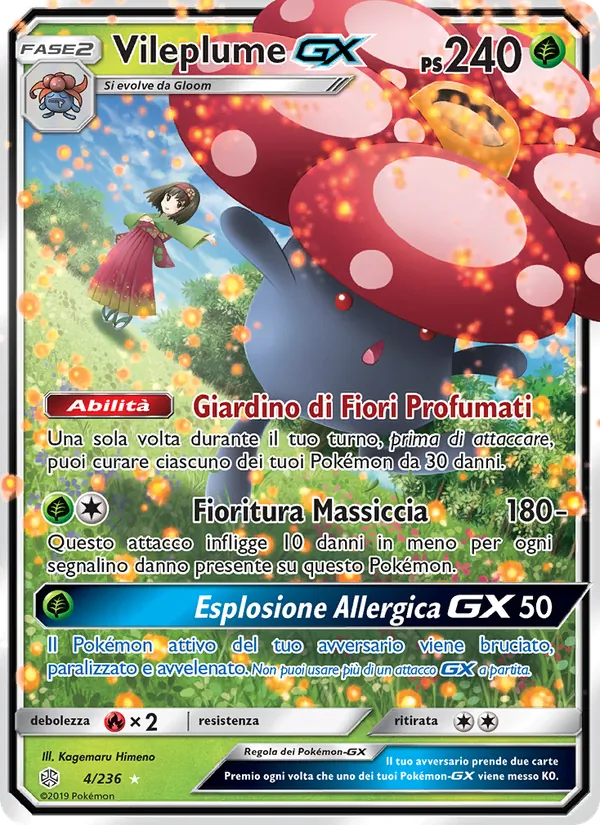 Vileplume GX (Eclissi Cosmica #4/236)