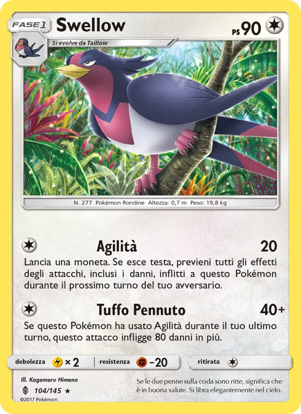 Swellow (Guardians Rising #104/145)