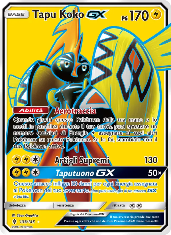 Tapu Koko GX (Guardiani Nascenti #135/145)