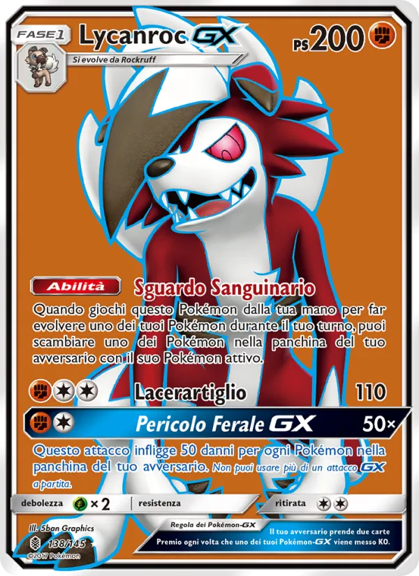 Lycanroc GX (Guardiani Nascenti #138/145)