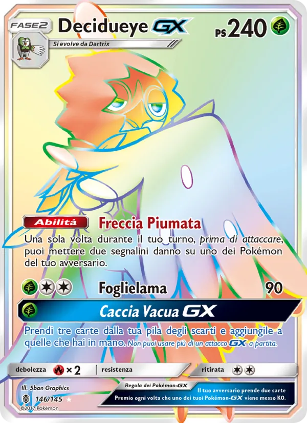 Decidueye GX (Guardiani Nascenti #146/145)