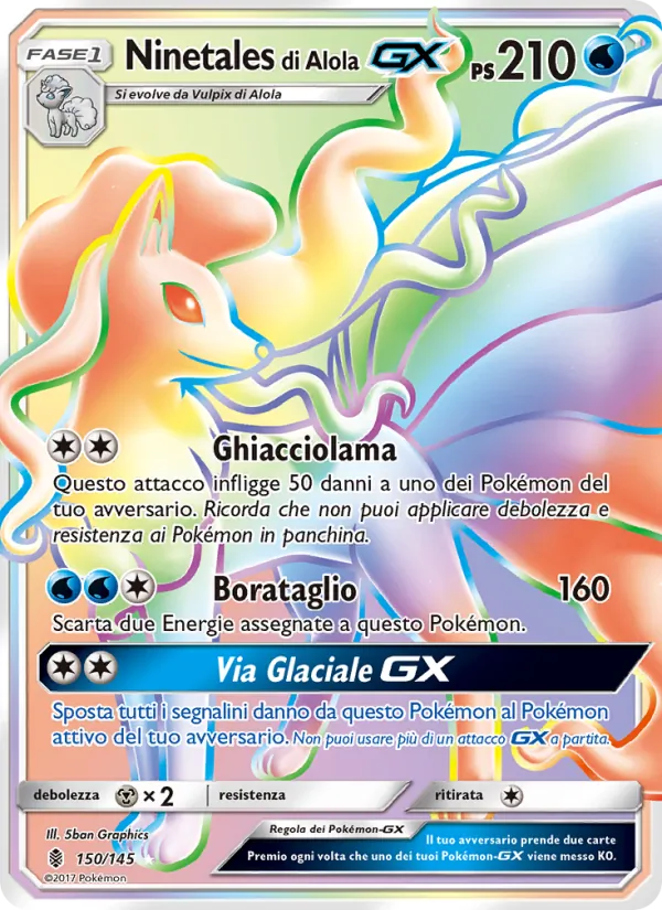 Ninetales di Alola GX (Guardiani Nascenti #150/145)