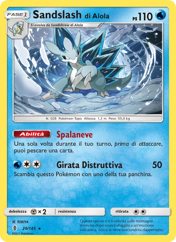 Sandslash di Alola (Guardiani Nascenti #20/145)