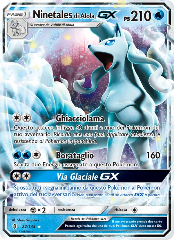 Ninetales di Alola GX (Guardiani Nascenti #22/145)