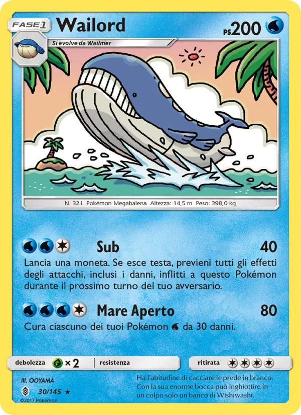 Wailord (Guardiani Nascenti #30/145)