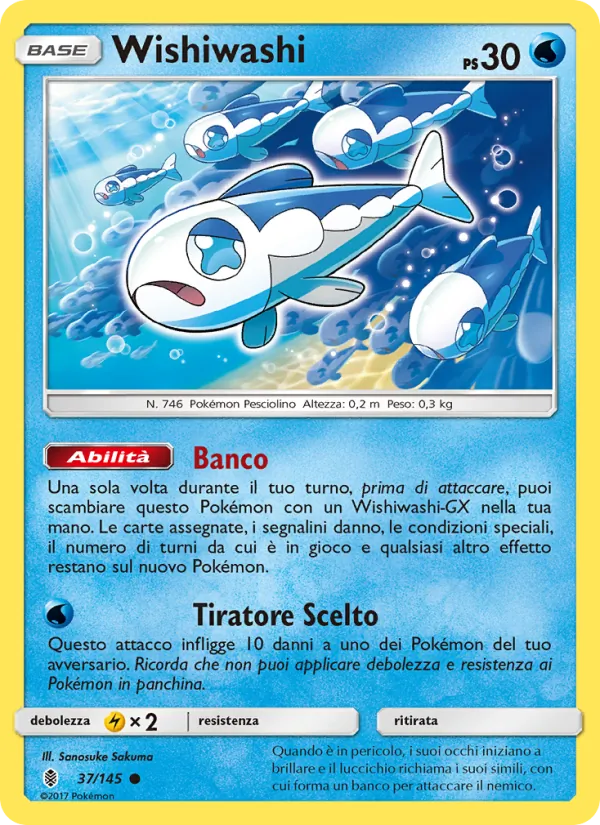 Wishiwashi (Guardiani Nascenti #37/145)