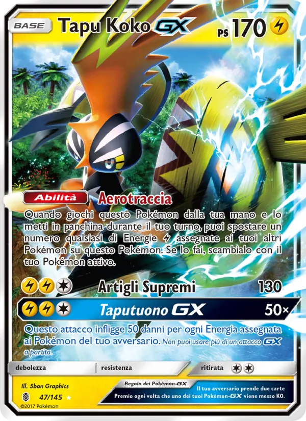 Tapu Koko GX (Guardiani Nascenti #47/145)