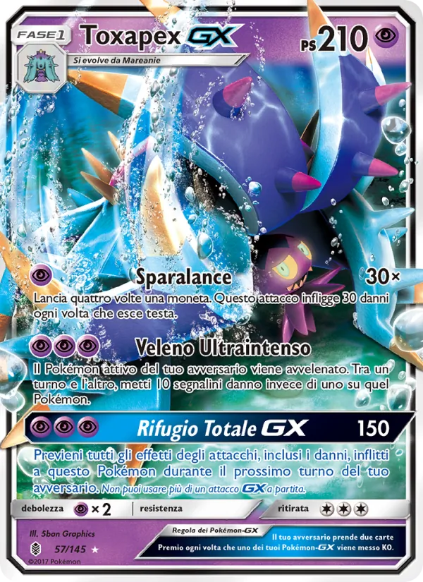 Toxapex GX (Guardiani Nascenti #57/145)