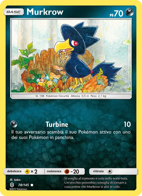 Murkrow (Guardiani Nascenti #78/145)