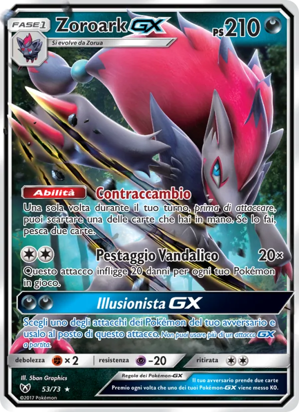 Zoroark GX (Leggende Iridescenti #53/73)