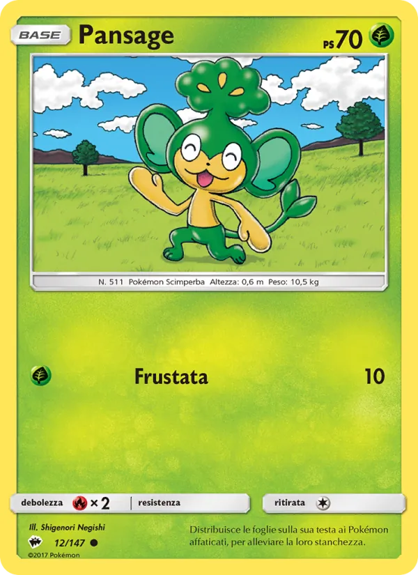 Pansage (Ombre Infuocate #12/147)