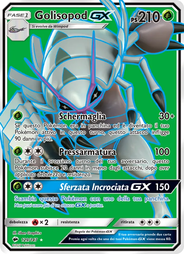 Golisopod GX (Ombre Infuocate #129/147)