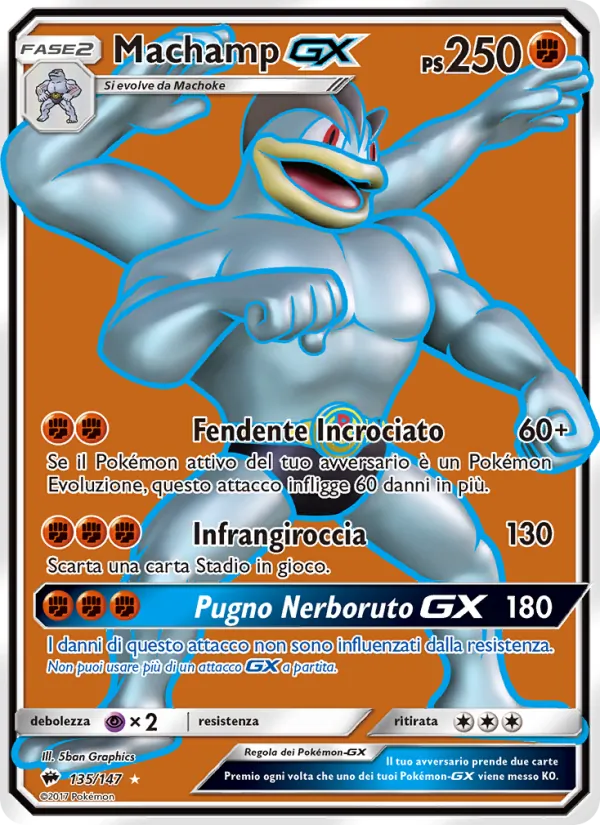 Machamp GX (Ombre Infuocate #135/147)