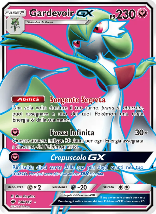Gardevoir GX (Ombre Infuocate #140/147)