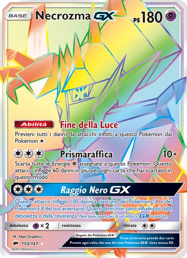 Necrozma GX (Ombre Infuocate #153/147)