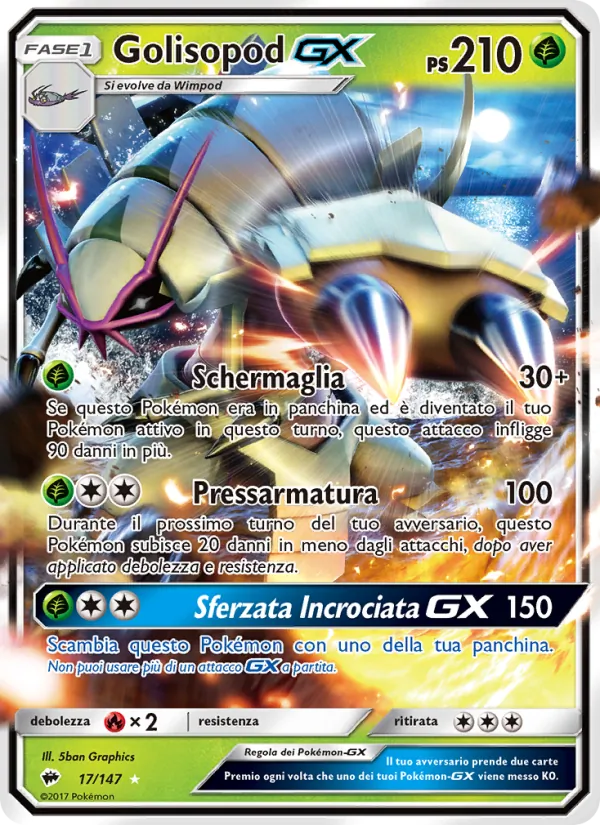 Golisopod GX (Ombre Infuocate #17/147)