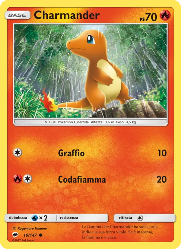 Charmander (Ombre Infuocate #18/147)