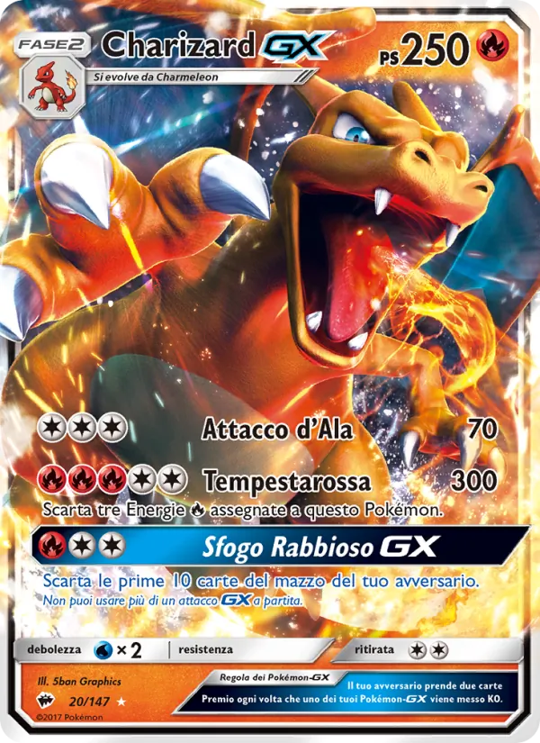 Charizard GX (Ombre Infuocate #20/147)