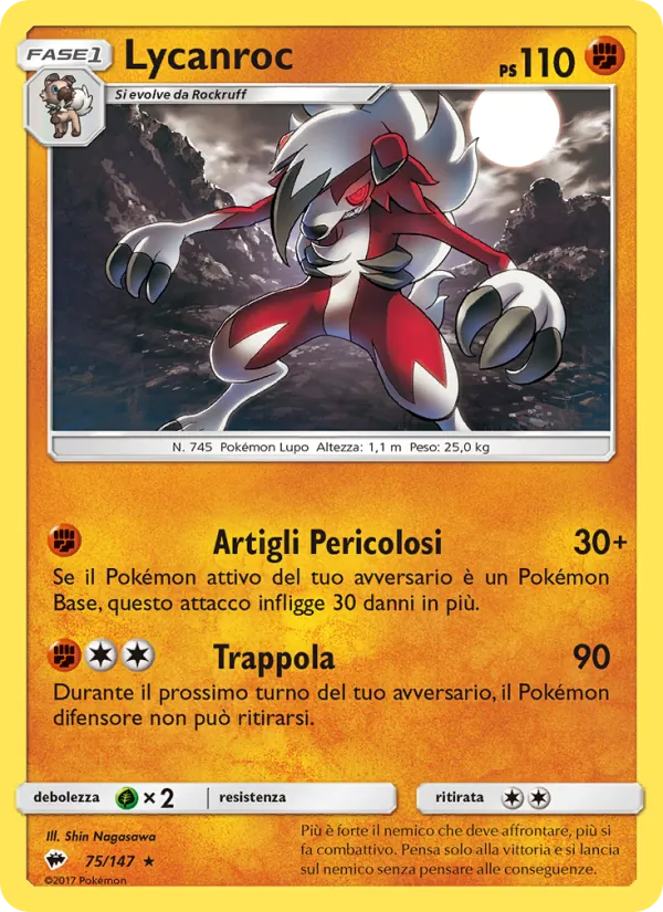 Lycanroc (Ombre Infuocate #75/147)