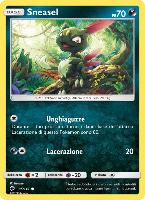 Sneasel (Burning Shadows #85/147)