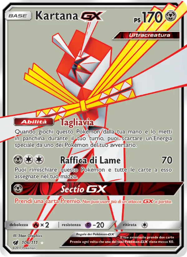 Kartana GX (Invasione Scarlatta #106/111)