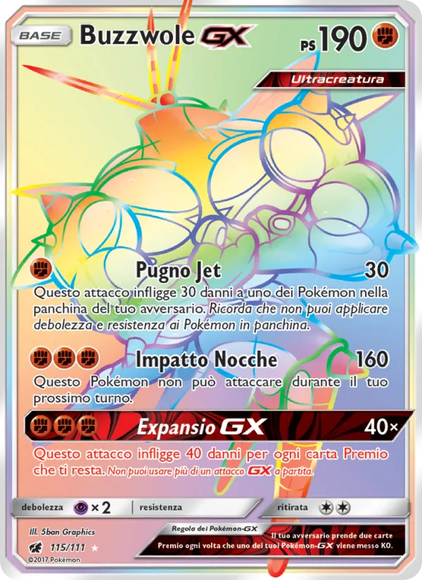 Buzzwole GX (Invasione Scarlatta #115/111)