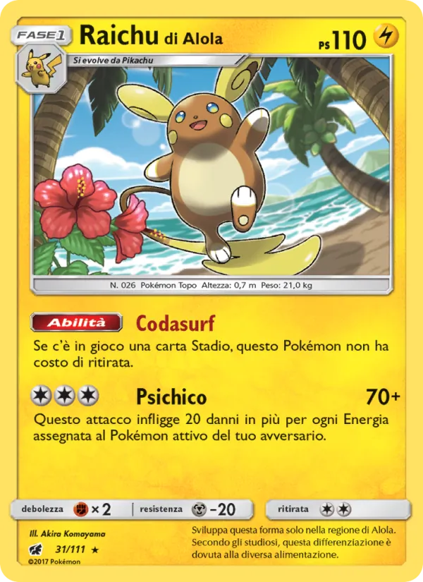 Raichu di Alola (Invasione Scarlatta #31/111)