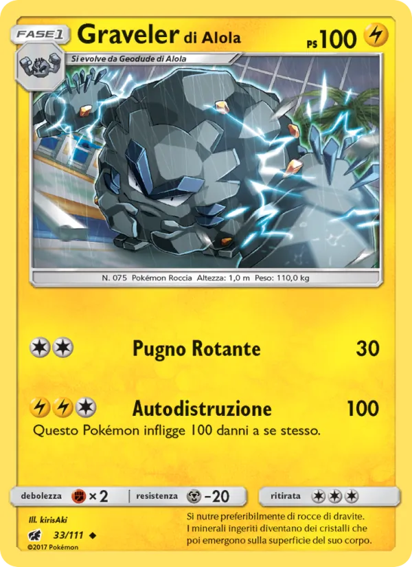 Graveler di Alola (Invasione Scarlatta #33/111)
