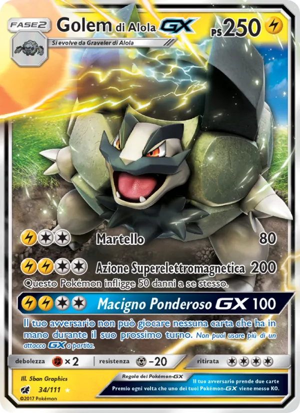 Golem di Alola GX (Invasione Scarlatta #34/111)
