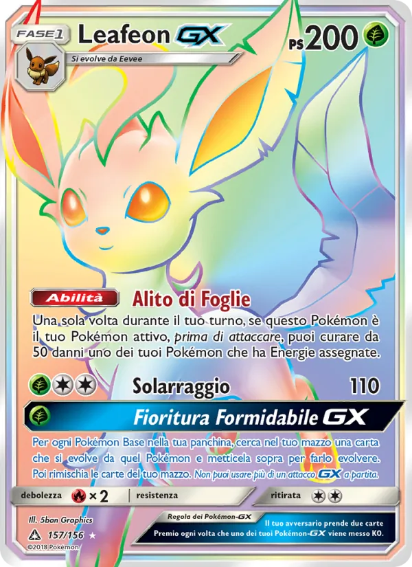 Leafeon GX (Ultraprisma #157/156)